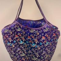 Borsa in raso di seta nuova