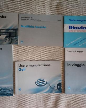 Volkswagen Golf 3 set libretti Uso e Manutenzione