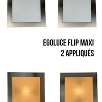Egoluce Flip Maxi  pair Wall Lamps Coppia Lampade