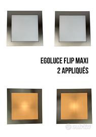 Egoluce Flip Maxi  pair Wall Lamps Coppia Lampade