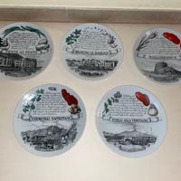 PIERO FORNASETTI LOTTO 5 PIATTI TIPICI REGIONALI