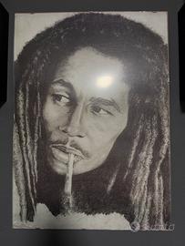 Quadro fatto a mano di bob marley