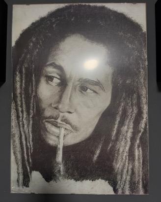 Quadro fatto a mano di bob marley