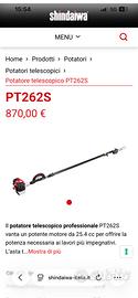 Potatore shindarwa PT262S
