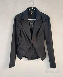 Blazer donna doppiopetto Only, tg S, nero, gothic
