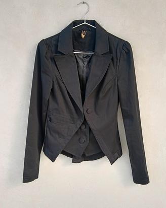 Blazer donna doppiopetto Only, tg S, nero, gothic