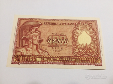 100 lire italia elmata