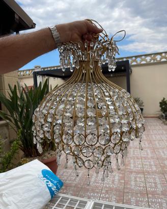 Lampadario vintage cristallo