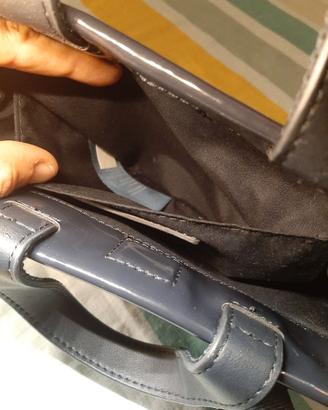 Borsa Tommy Hilfiger mini blu lucida