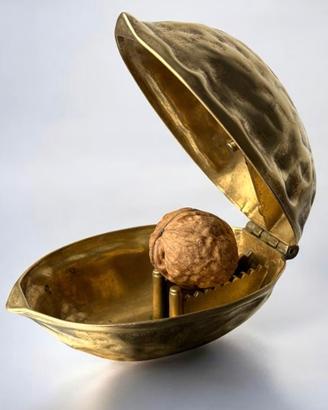 Vintage Designe 60 70 SCHIACCIANOCE bronzo natale