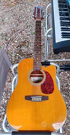 Chitarra acustica 12 corde elettrificata