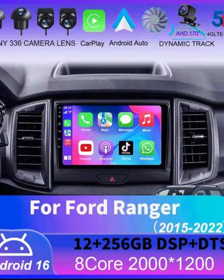 Autoradio android 16 ford ranger 2015-2022