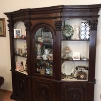 vetrina legno massello