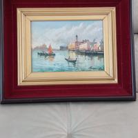 Quadro antico olio su tavola