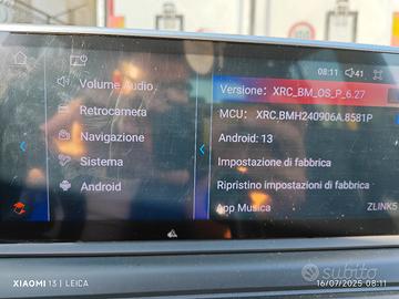 stereo Android 13 per BMW X3 x4 X5 