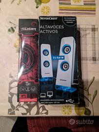 Tappetino mouse + casse computer