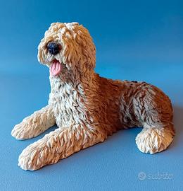 Statuina cane Bobtail Castagna Italy 1988