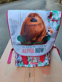 Zaino scuola PETS + scomparti estensibile