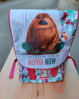 Zaino scuola PETS + scomparti estensibile