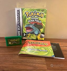 Pokemon versione verde foglia GBA oriinale