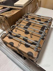 Portabicchieri da vino sospeso in acciaio inox