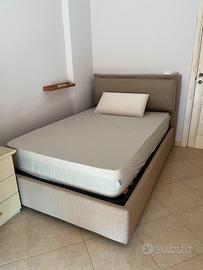 letto una piazza e mezza con contenitore