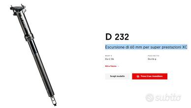 Reggisella Telescopico DT Swiss D232
