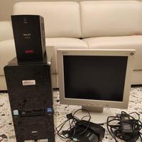 Pc fisso + monitor + casse + UPS