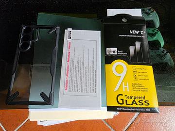 Galaxy S24 ULTRA Ringke Fusion-X e vetro temperato