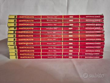 Quattroruote 12 numeri anno 1987 - 1989
