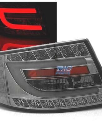 FANALI PER AUDI A6 C6 SEDAN 04-08 FUMÈ LED 7PIN