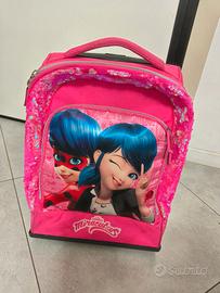 Zaino con rotelle miraculus originale