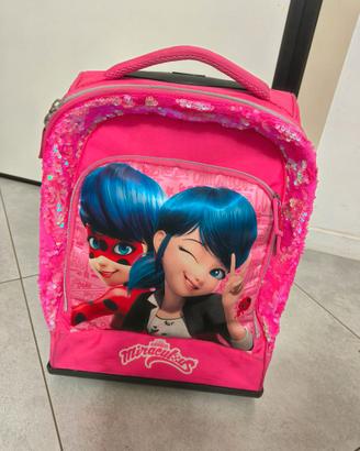 Zaino con rotelle miraculus originale