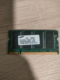 RAM Notebook  Samsung pc2700 512 Mb DDR