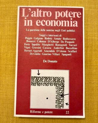 L'altro potere in economia De Donato 1978