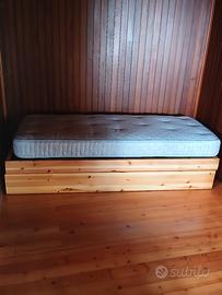 Letto singolo  con  estraibile 