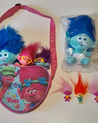 Bambole Trolls con borsetta