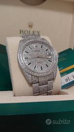 Rolex DateJust 41 anno 2022 diamanti Iced Out