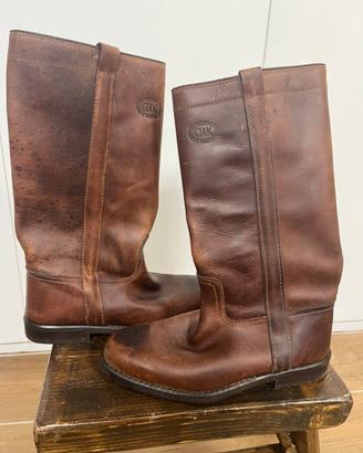 Stivale equitazione Western cuoio uomo