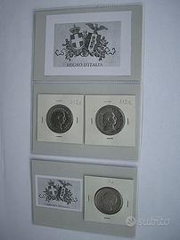 Regno D'Italia Argento Terna 2 Lire 1911-14-16