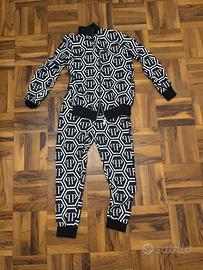 Philipp Plein PP Hexagon Taglia M Uomo Nera/Bianca