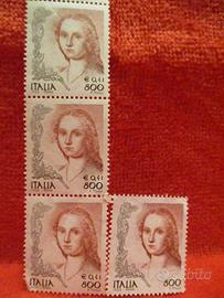 Francobolli 800 Lire - LA DONNA NELL'ARTE