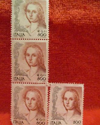 Francobolli 800 Lire - LA DONNA NELL'ARTE