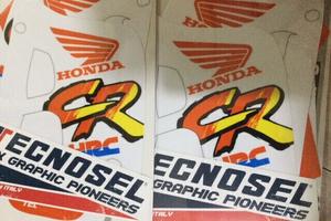 Kit grafiche tecnosell per honda cr 125 250 90-92