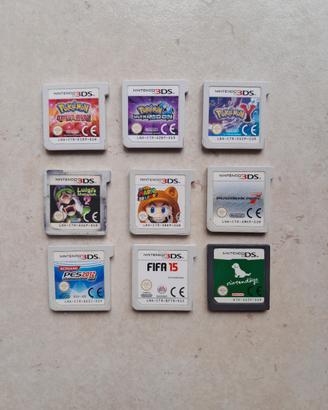 Nintendo 3DS DS cartucce giochi vari