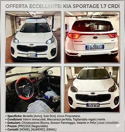 Kia sportage IV serie maggio 2016, 1.7 cdr diesel