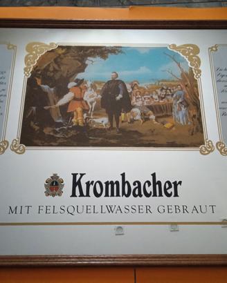 Specchio Vintage Krombacher Bier - Serigrafia d'Ep