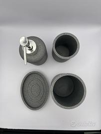 SET DA BAGNO EFFETTO PIETRA