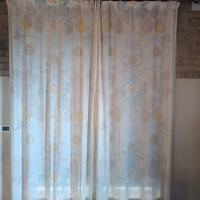 tenda a fiori  tessuto spesso 