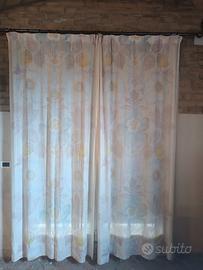 tenda a fiori  tessuto spesso 